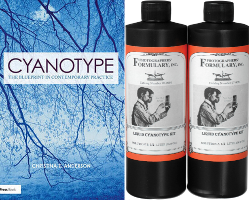 Everything you need to create cyanotypes cover photo collage