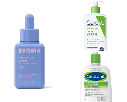 My skin care routine with acne prone skin! cover photo collage