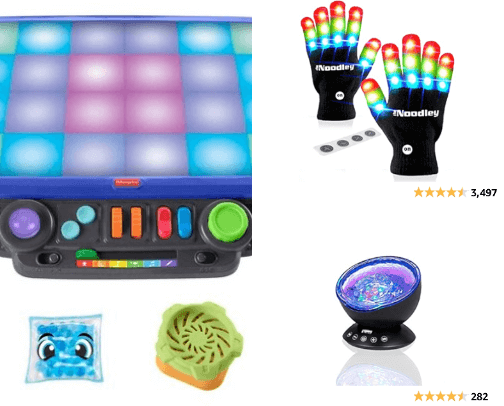 Calming to Captivating: Sensory Toys for Every Child!” cover photo collage
