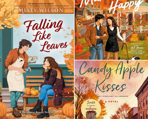 Fall books cover photo collage