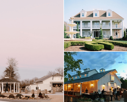 Sweetwater, TN Wedding Venues cover photo collage