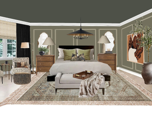 Modern Nancy Meyers Bedroom cover photo collage