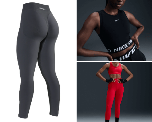 Gym clothes cover photo collage