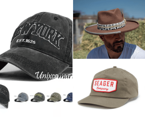 Men's hats cover photo collage