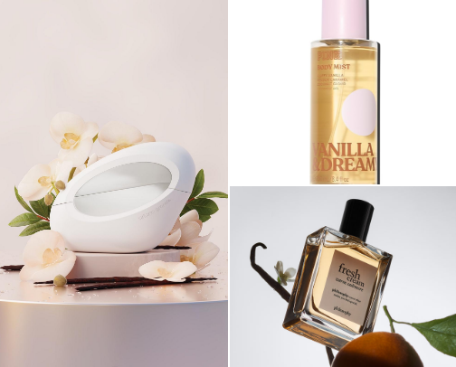 my fav vanilla perfumes and body mists! cover photo collage