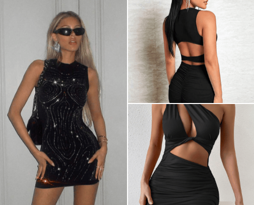 Girls night out🖤✨ cover photo collage