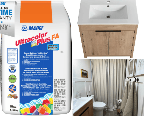 My Organic/ Vintage Bathroom Remodel cover photo collage