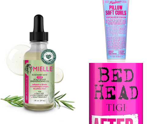 Hair products I live for, I have curly hair cover photo collage