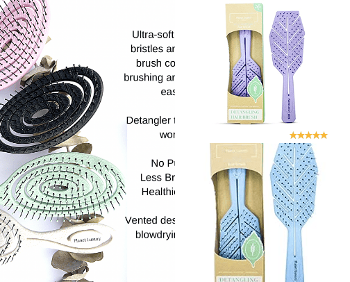Favorite Detangling Hair Brushes cover photo collage