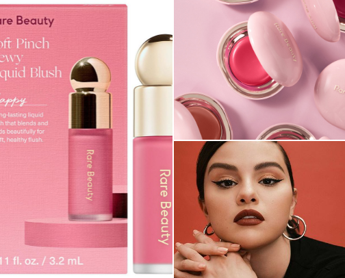 Glow with Rare Beauty by Selena Gomez cover photo collage