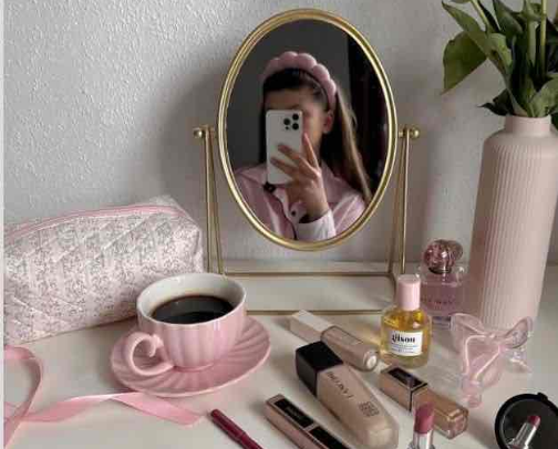 simple makeup routine cover photo collage