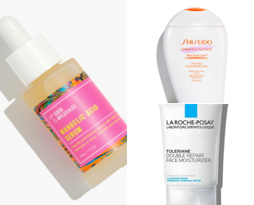 my acne-safe everday skincare loves ! cover photo collage