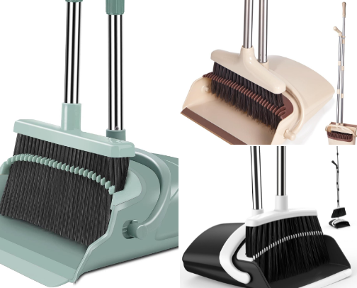 Best Long Handle Broom & Dustpan Set for Easy Home Cleaning cover photo collage