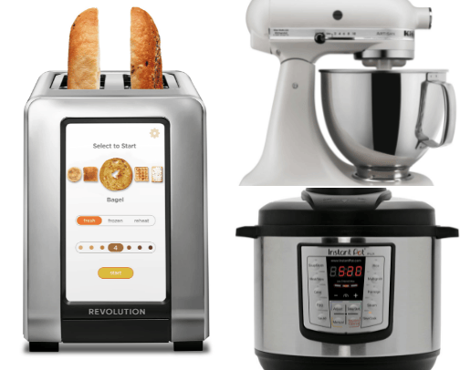 Kitchen appliances cover photo collage