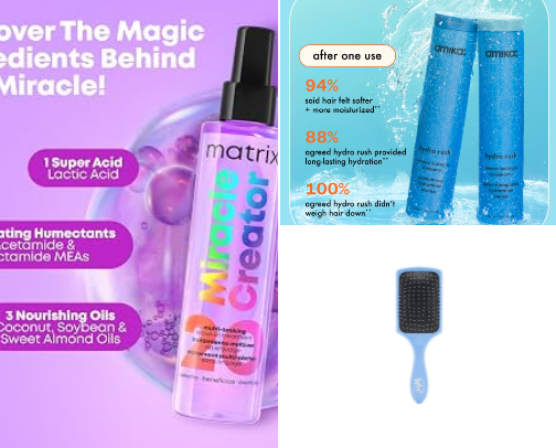 Hair Products cover photo collage
