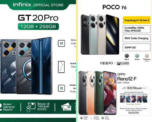 cellphones from various brands cover photo collage