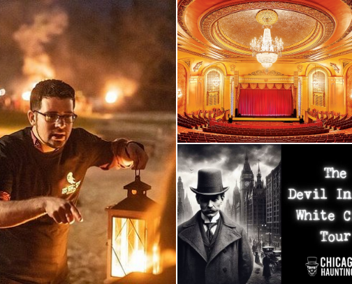 Chicagoland Haunts cover photo collage