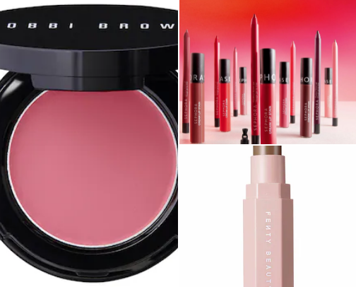 Makeup suggestions for winter color season. cover photo collage