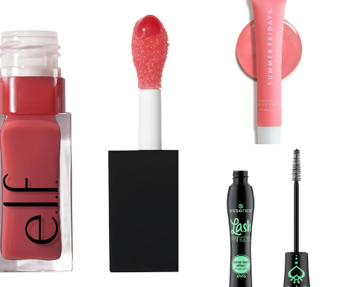beauty products cover photo collage
