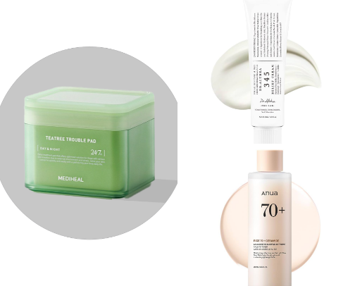 Korean skincare cover photo collage