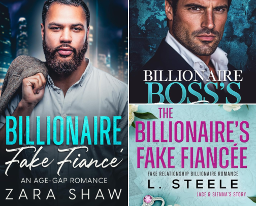 Free PDF - Charming Deception: A Billionaire Fake Fiance Romance (Bayshore Billionaires Book 1) Read-Alikes cover photo collage
