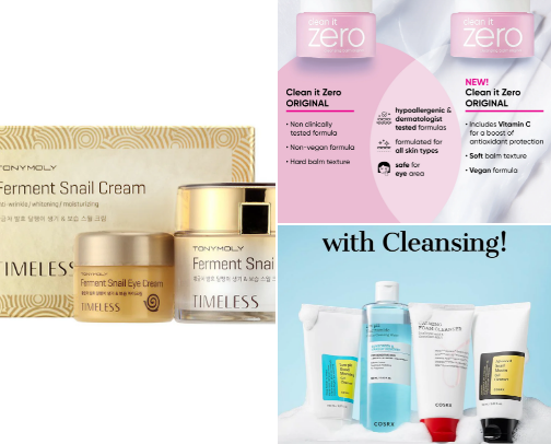 Korean skincare ✨ cover photo collage