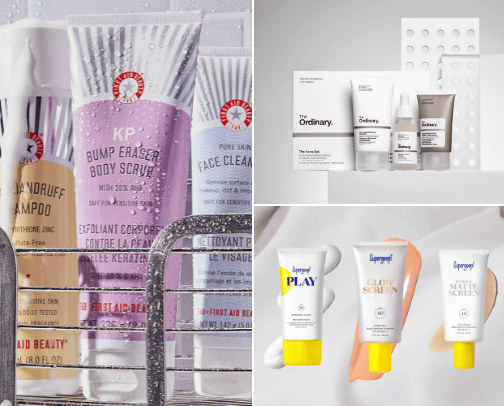 Skin care must haves ☀️ cover photo collage