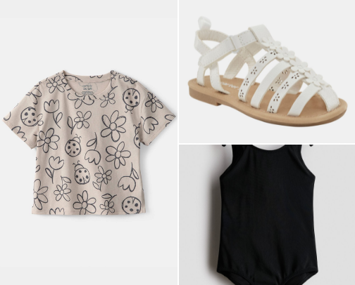 toddler clothes (summer) cover photo collage