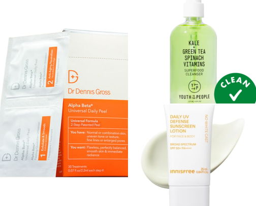 Sephora Skincare: Best Exfoliants for Dry Skin cover photo collage