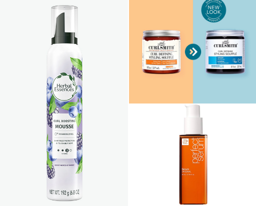 wavy hair routine 🌱 cover photo collage