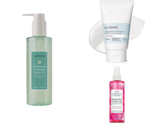 The Guide To Glowy Clear Skin cover photo collage