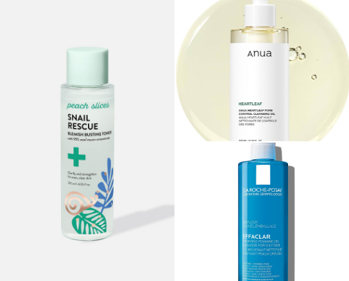 Skincare Routine for Oily and Acne-Prone Skin cover photo collage