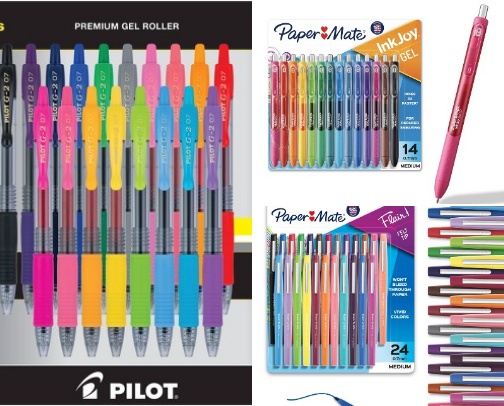 school or office supplies cover photo collage