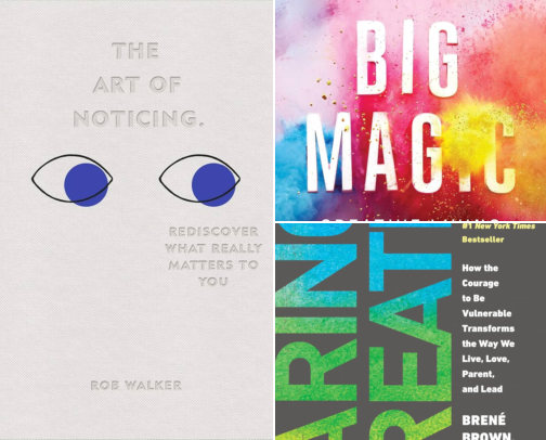 Books on creativity cover photo collage