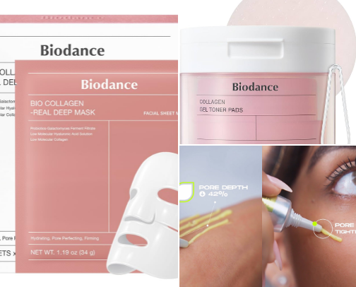Korean skincare cover photo collage