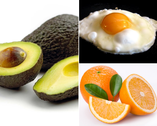 Healthy food cover photo collage