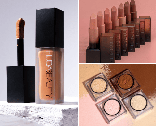Huda beauty cover photo collage