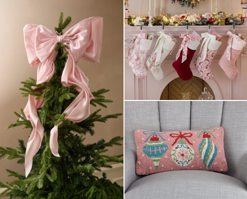 Best Pink & Girly Christmas Holiday Decor🎄💗 cover photo collage