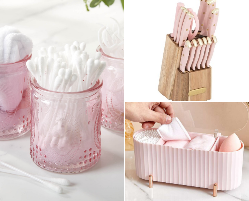 Pink Obsession: Pink house decor cover photo collage