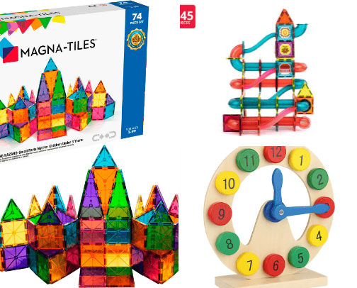Kids toys cover photo collage