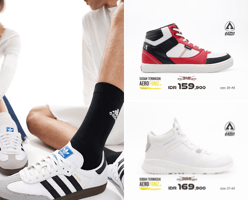 Sneakers rekomendasi yang bagus dan sangat nyaman cover photo collage