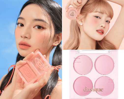 Cool tone Pink blush🌸 cover photo collage