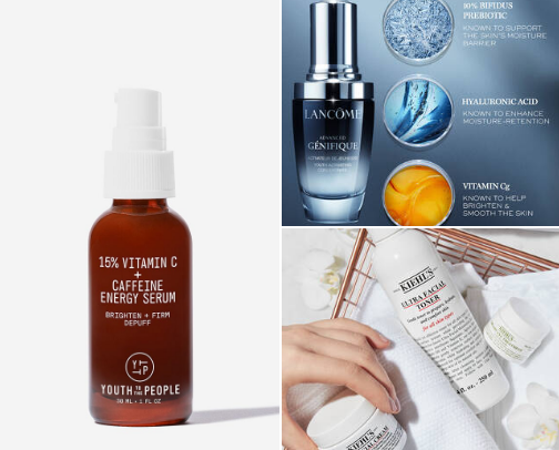 My daily skincare routine cover photo collage