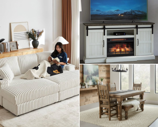 Home furniture that’s a must have. cover photo collage
