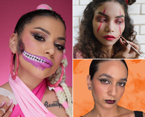 Best halloween makeup cover photo collage