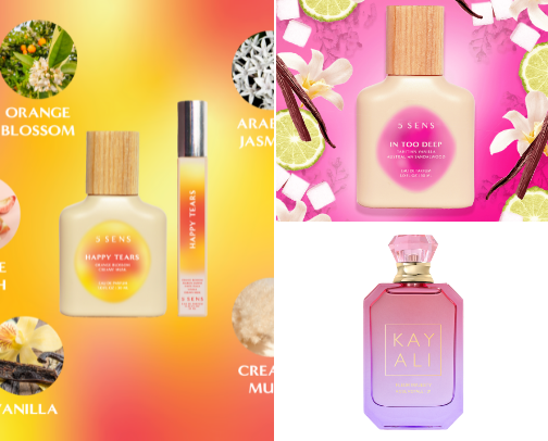 Perfume is an accessory cover photo collage