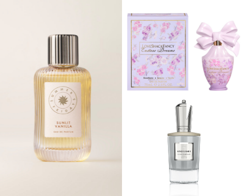 Perfume is an accessory cover photo collage