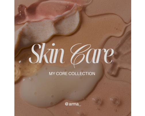 my skincare core collection cover photo collage