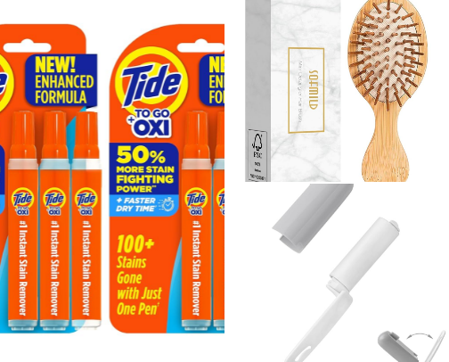 Purse on-the-go essentials cover photo collage