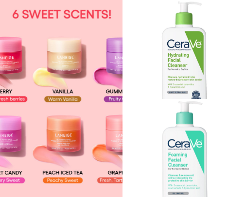 Daily makeup and skincare 💕💋☀️ cover photo collage